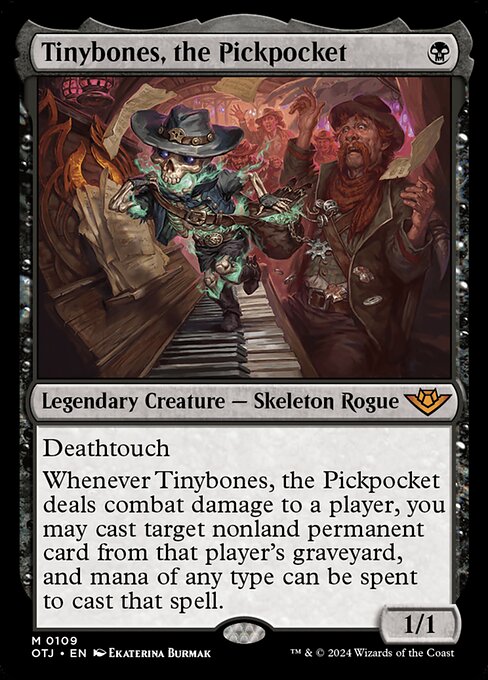 MTG Tinybones, the Pickpocket OTJ 109 Regular Foil