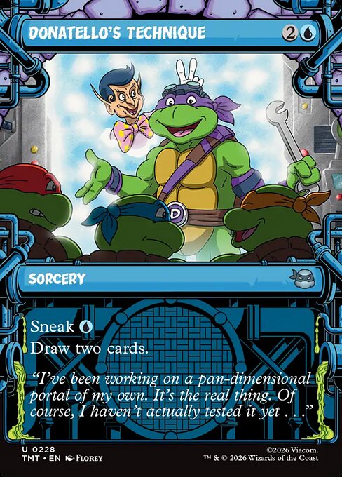MTG Donatello's Technique TMT 228 Sewer Frame Foil