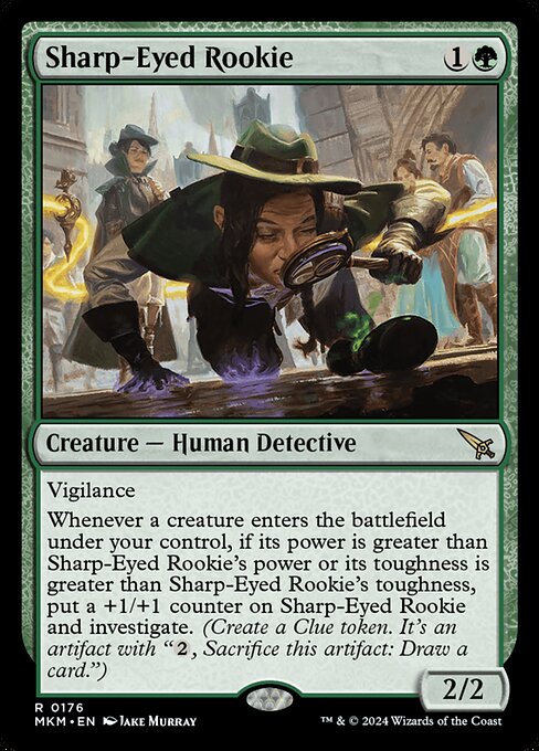 MTG Sharp-Eyed Rookie MKM 176 Regular Foil