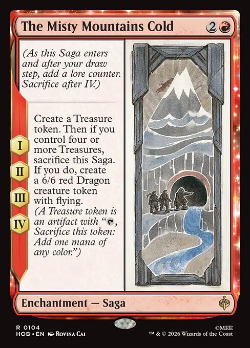 MTG The Misty Mountains Cold HOB 104 Regular Foil