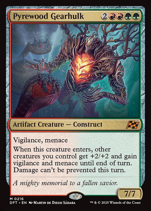 MTG Pyrewood Gearhulk DFT 216 Regular Foil