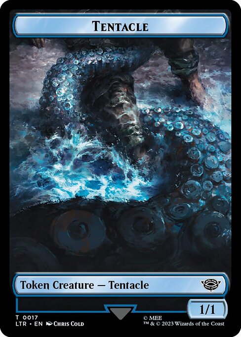 MTG Tentacle Token LTR 017 Token Surge Foil