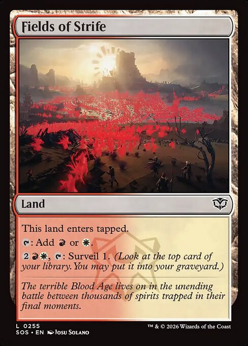 MTG Fields of Strife SOS 255 Regular Nonfoil