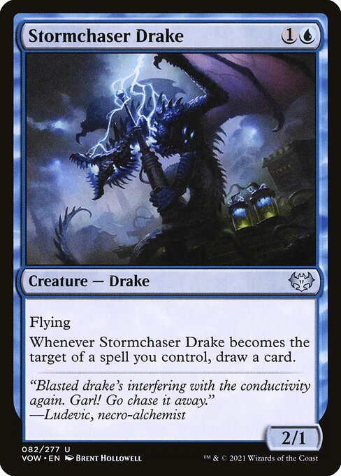 MTG Stormchaser Drake VOW 082 Standard Foil front