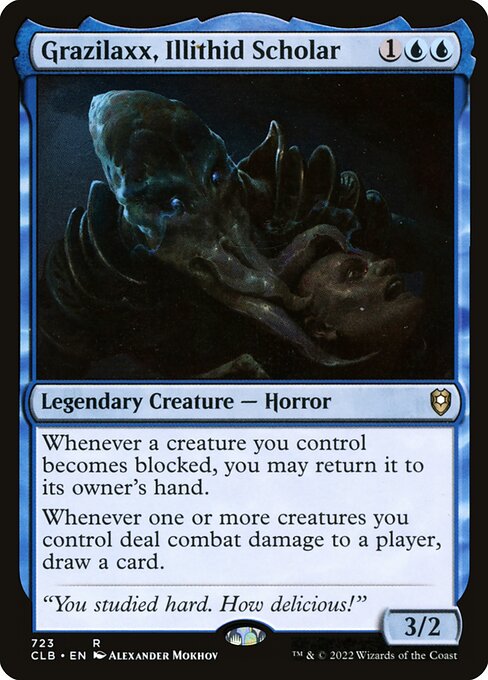 MTG Grazilaxx, Illithid Scholar CLB 723 Commander Deck Nonfoil