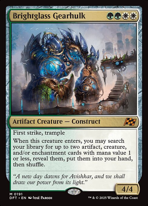 MTG Brightglass Gearhulk DFT 191 Regular Nonfoil
