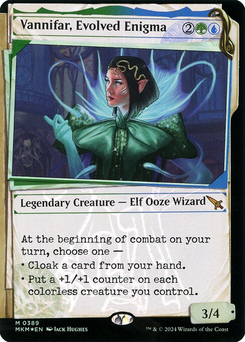 MTG Vannifar, Evolved Enigma MKM 389 Invisible Ink Dossier Foil