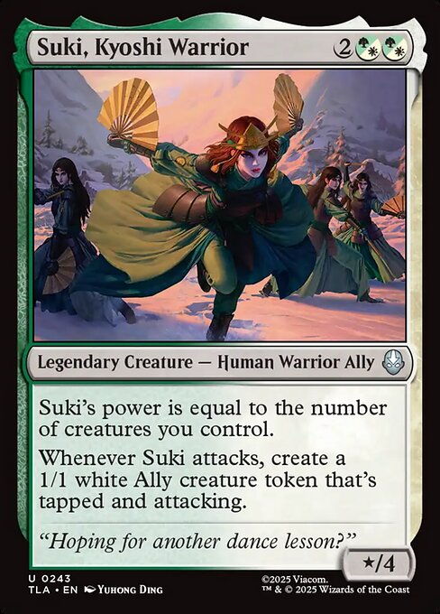 MTG Suki, Kyoshi Warrior TLA 243 Regular Nonfoil