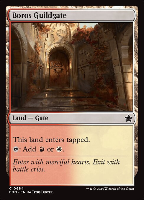 MTG Boros Guildgate FDN 684 Starter Collection Nonfoil