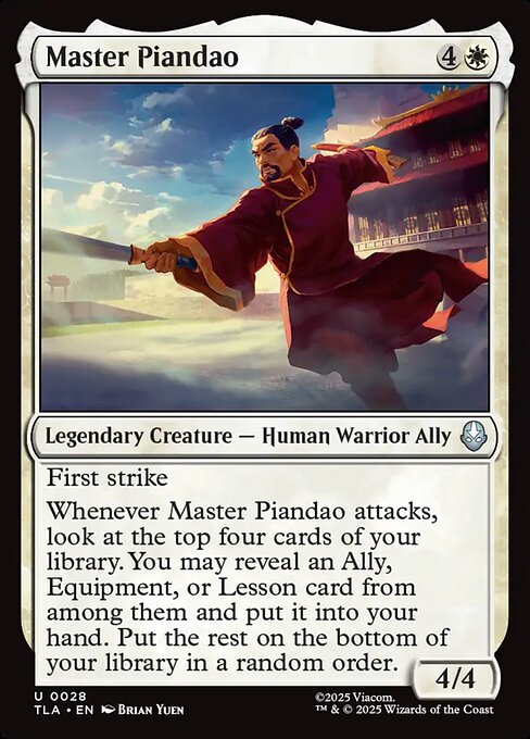 MTG Master Piandao TLA 028 Regular Nonfoil