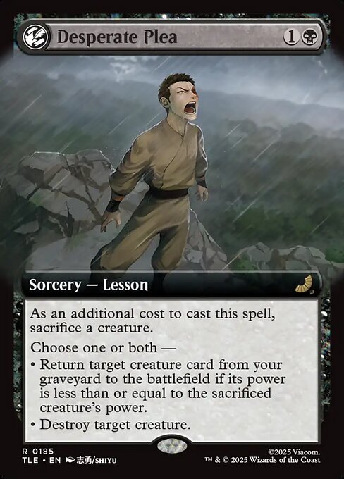 MTG Desperate Plea [TLE 185] Nonfoil
