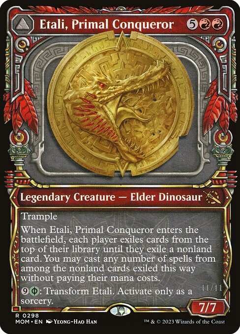 MTG Etali, Primal Conqueror // Etali, Primal Sickness MOM 298 Planar Showcase Nonfoil