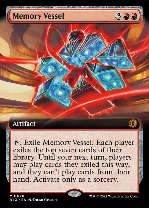 MTG Memory Vessel BIG 078 Extended Art Nonfoil