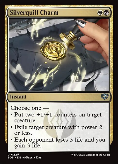 MTG Silverquill Charm SOS 225 Regular Nonfoil