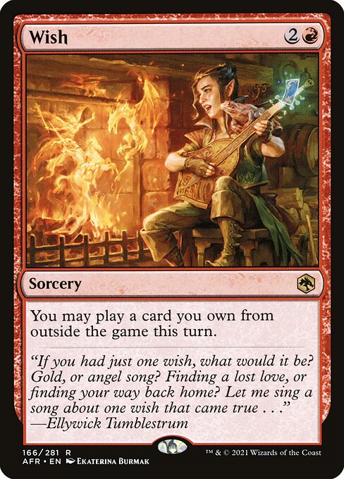 MTG Wish AFR 166 Regular Foil