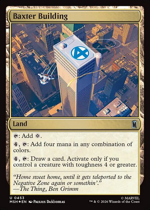 MTG Baxter Building MSH 453 Alternate Art Surge Foil