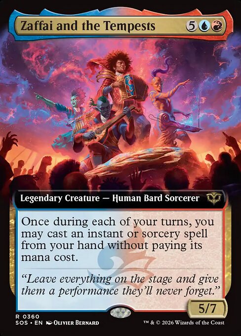 MTG Zaffai and the Tempests SOS 360 Extended Art Foil