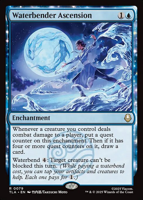 MTG Waterbender Ascension TLA 079 Regular Nonfoil