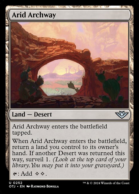 MTG Arid Archway OTJ 252 Regular Foil