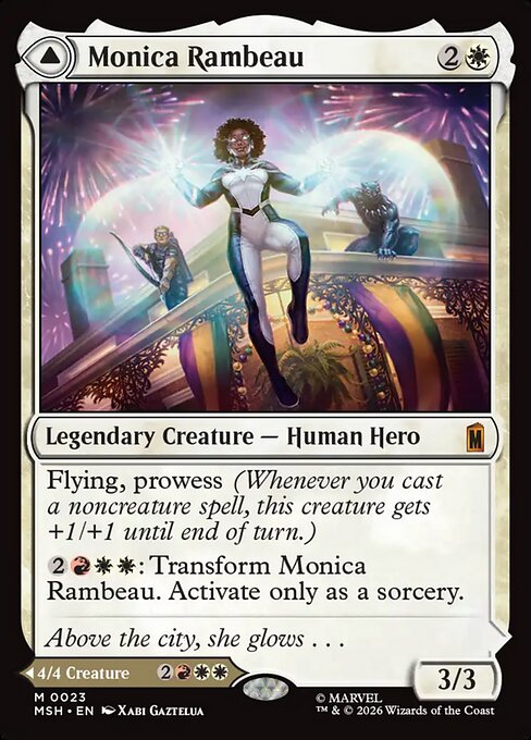 MTG Monica Rambeau // Photon, Living Light MSH 023 Regular Nonfoil