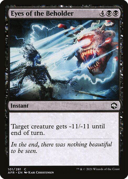 MTG Eyes of the Beholder AFR 101 Regular Nonfoil
