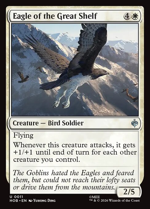 MTG Eagle of the Great Shelf HOB 011 Regular Nonfoil