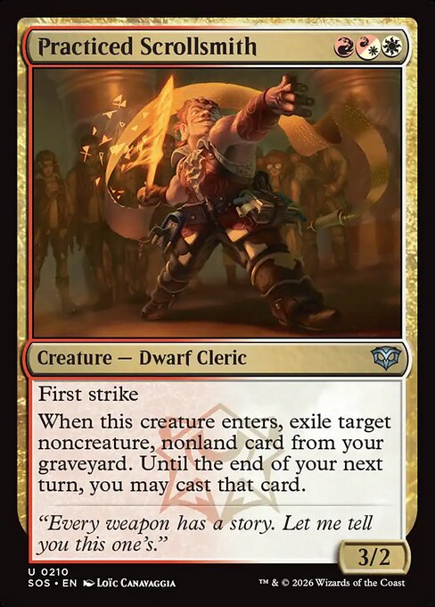 MTG Practiced Scrollsmith SOS 210 Regular Nonfoil