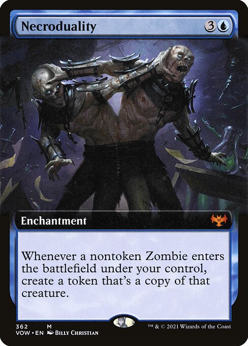 MTG Necroduality VOW 362 Extended Art Nonfoil front
