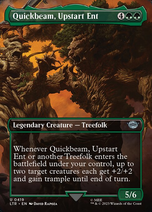 MTG Quickbeam, Upstart Ent LTR 419 Borderless Nonfoil