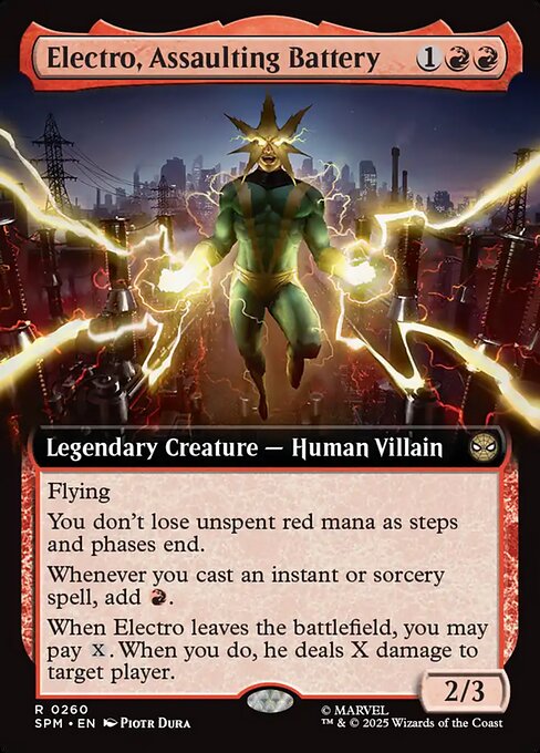 MTG Electro, Assaulting Battery SPM 260 Extended Art Nonfoil