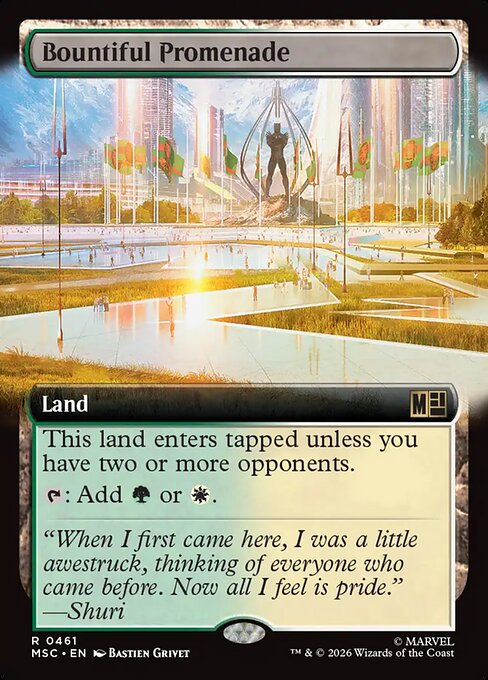 MTG Bountiful Promenade MSC 461 Extended Art Nonfoil