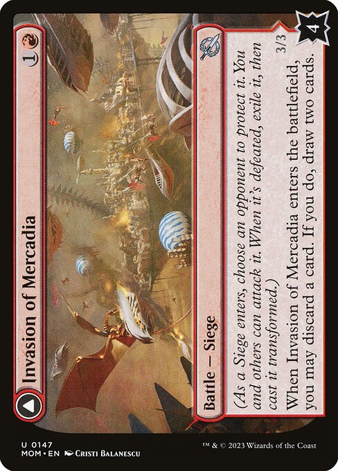 MTG Invasion of Mercadia // Kyren Flamewright MOM 147 Regular Nonfoil