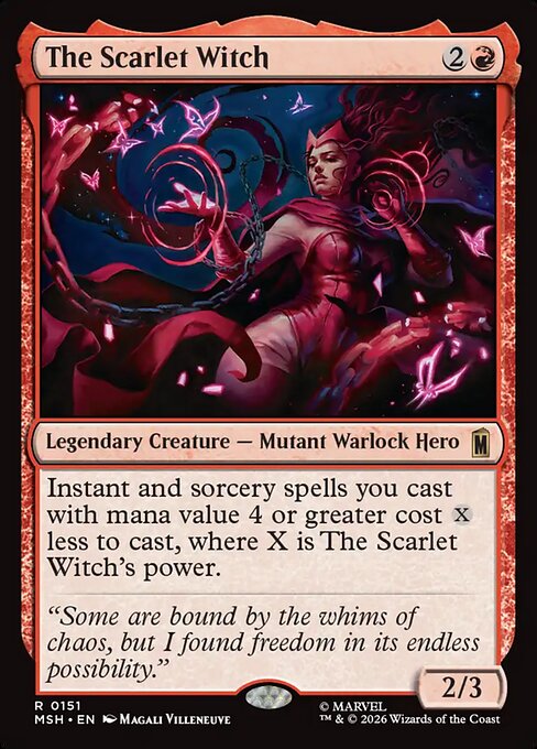 MTG The Scarlet Witch MSH 151 Regular Foil