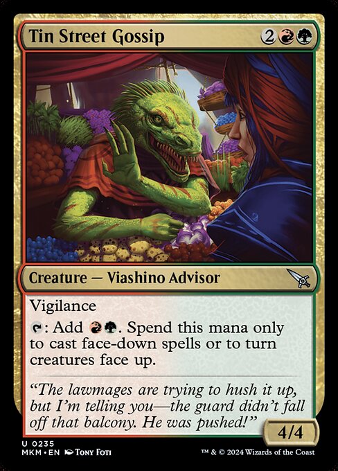MTG Tin Street Gossip MKM 235 Regular Foil