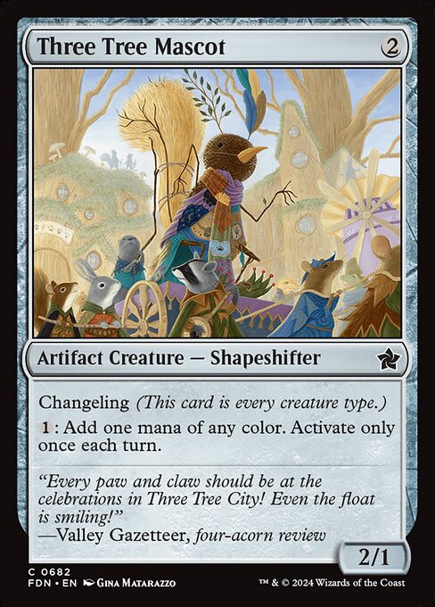 MTG Three Tree Mascot FDN 682 Starter Collection Nonfoil