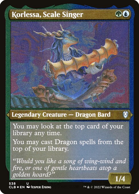 MTG Korlessa, Scale Singer CLB 538 Foil Etched Frame Etched