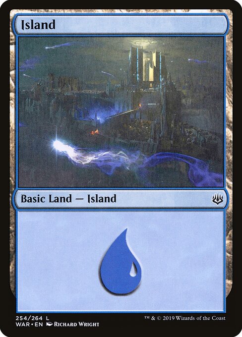 MTG Island WAR 254 Standard Nonfoil front