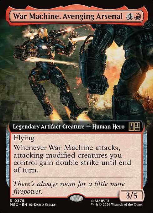 MTG War Machine, Avenging Arsenal MSC 375 Extended Art Nonfoil