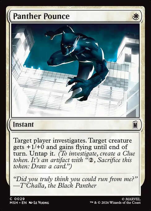 MTG Panther Pounce MSH 029 Regular Nonfoil