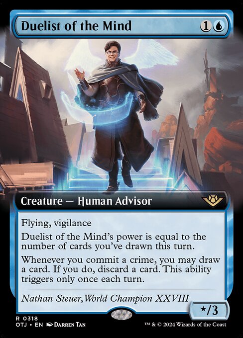 MTG Duelist of the Mind OTJ 318 Extended Art Nonfoil