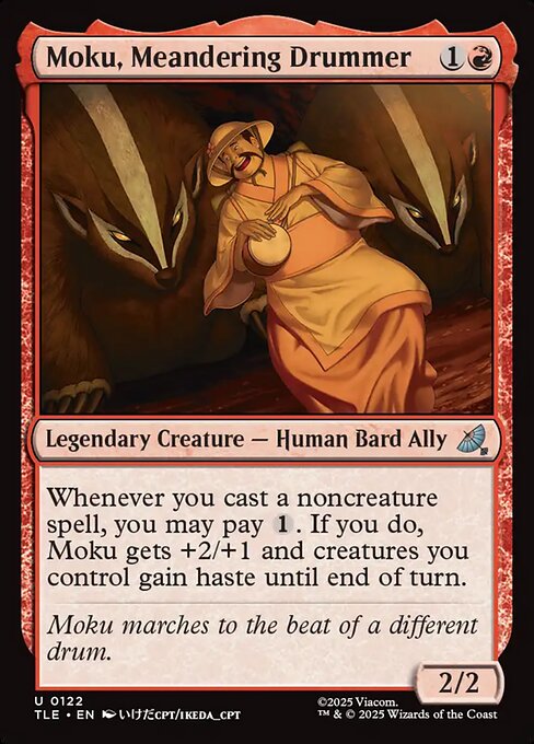 MTG Moku, Meandering Drummer [TLE 122] Nonfoil