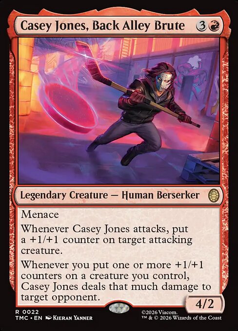 MTG Casey Jones, Back Alley Brute TMC 022 Regular Nonfoil