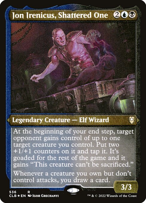 MTG Jon Irenicus, Shattered One CLB 536 Foil Etched Frame Etched