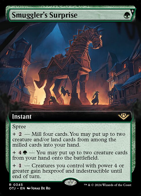 MTG Smuggler's Surprise OTJ 345 Extended Art Nonfoil