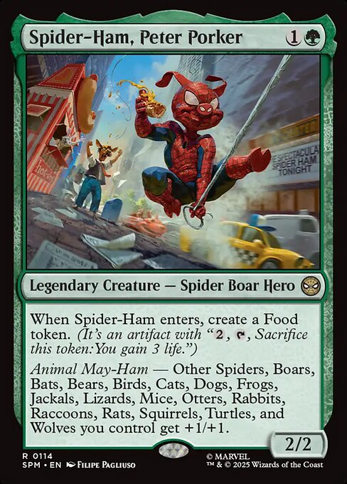 MTG Spider-Ham, Peter Porker SPM 114 Regular Foil