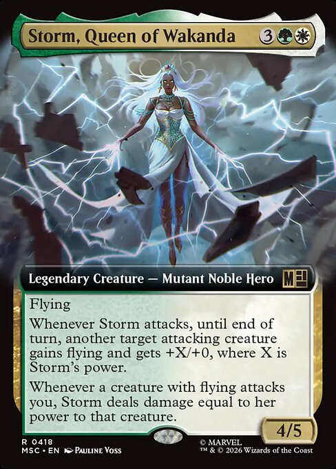 MTG Storm, Queen of Wakanda MSC 418 Extended Art Nonfoil