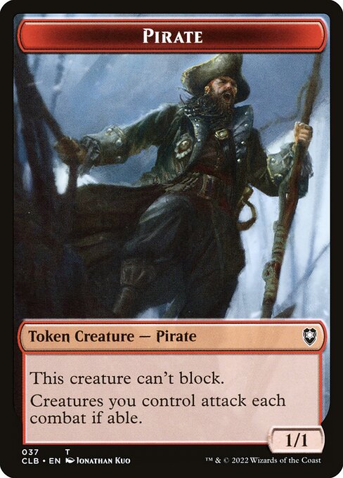MTG Pirate Token CLB 037 Token Nonfoil