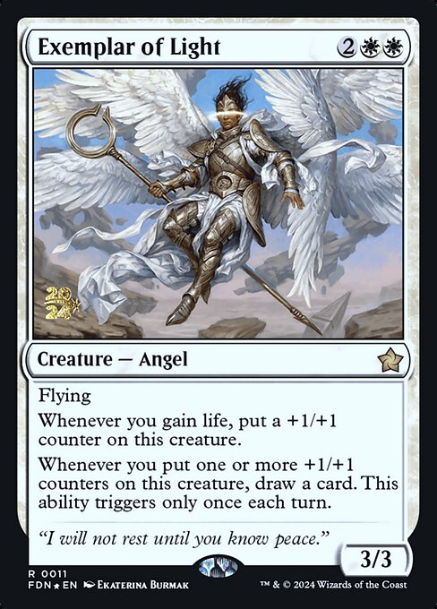 MTG Exemplar of Light PFDN 011s Prerelease Foil