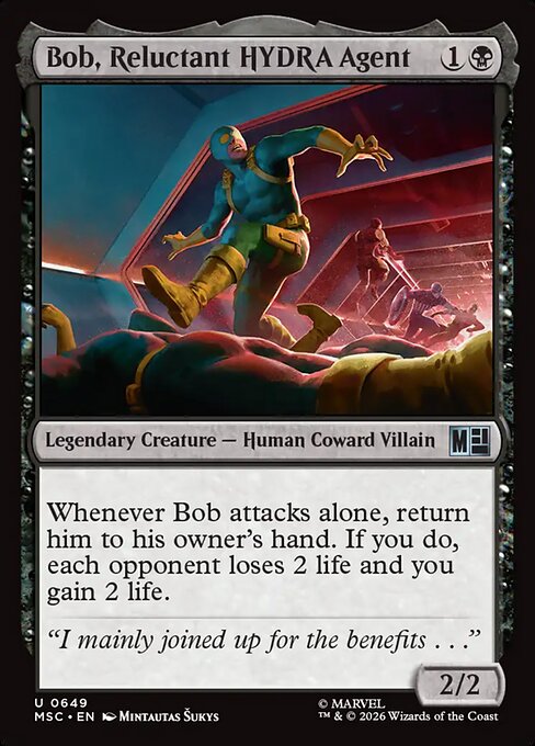 MTG Bob, Reluctant HYDRA Agent MSC 649 Regular Nonfoil