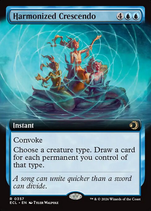 MTG Harmonized Crescendo ECL 357 Extended Art Nonfoil